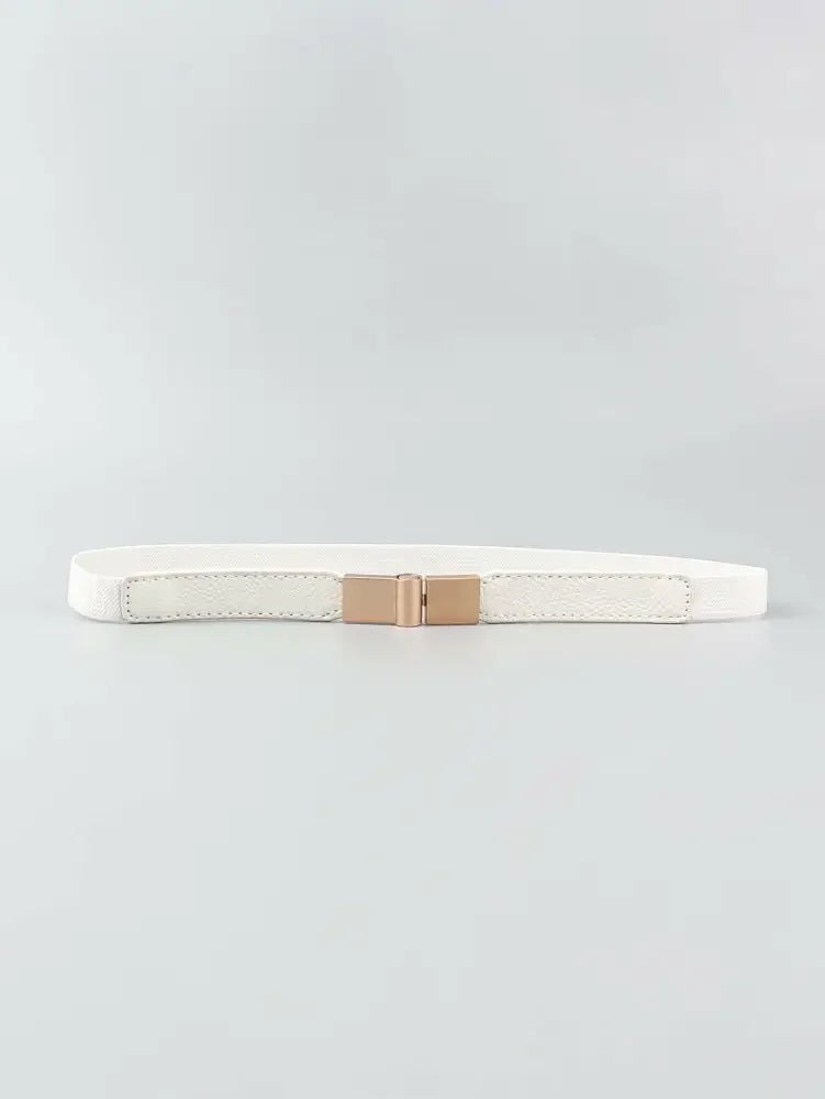 PU Elastic Skinny Belt