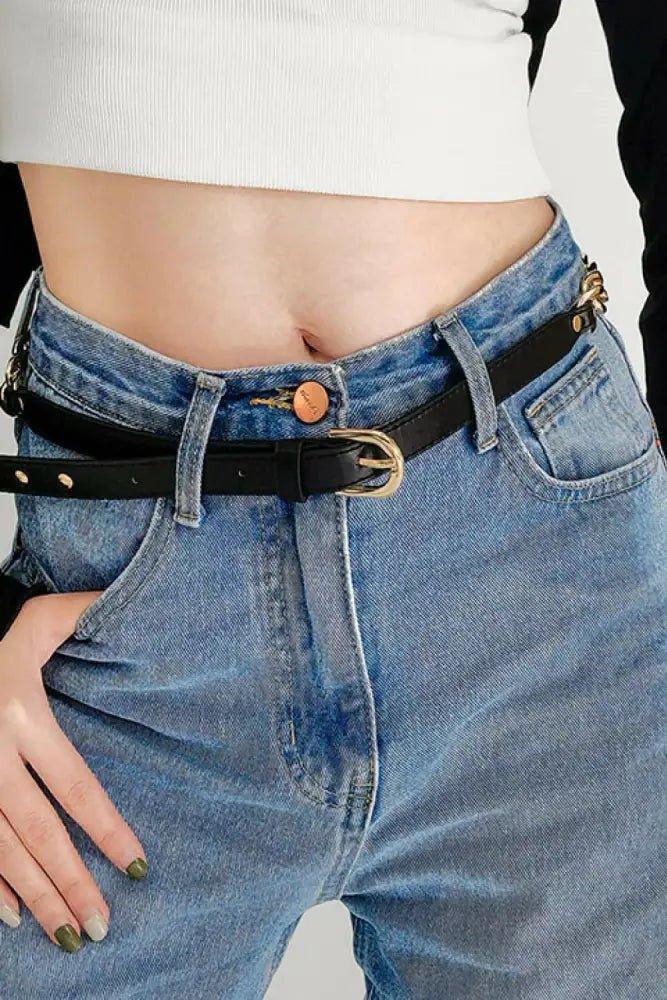 PU Leather Chain Belt - Update AvenueTrendsi101300113445360101300113445360PU Leather Chain BeltBlack
