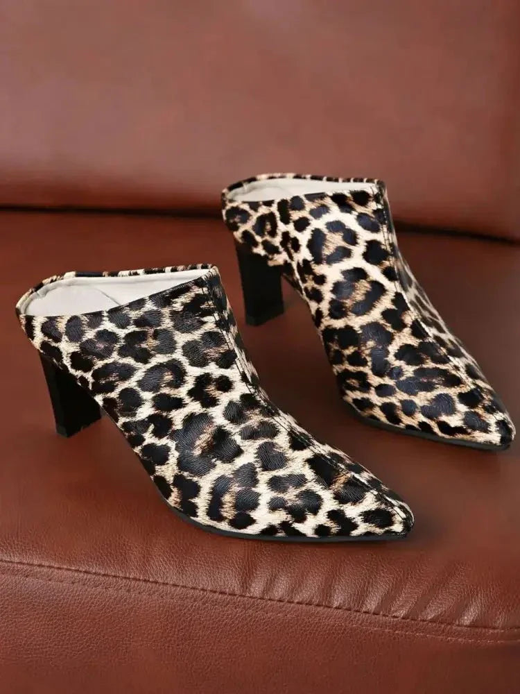 PU Leather Leopard Point Toe Pumps - Update AvenueTrendsi100600058379150100600058379150PU Leather Leopard Point Toe PumpsBrown