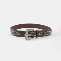 PU Leather Rhinestone Belt