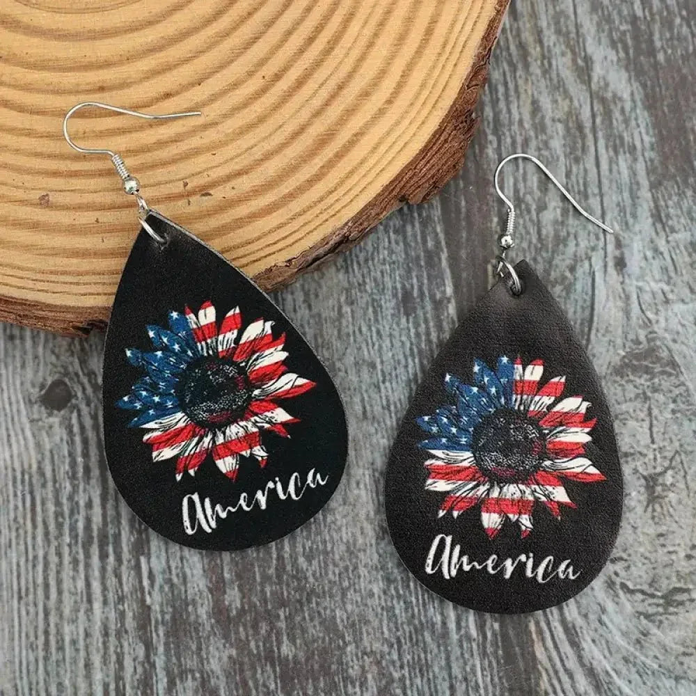PU Leather Sunflower Teardrop Shape Earrings - Update AvenueHonor the Stars and StripesTrendsi1005008180615531005008180615533e5aaa13 - bb3d - 4e9b - b11d - 6ceec96b845c - MaxBlack