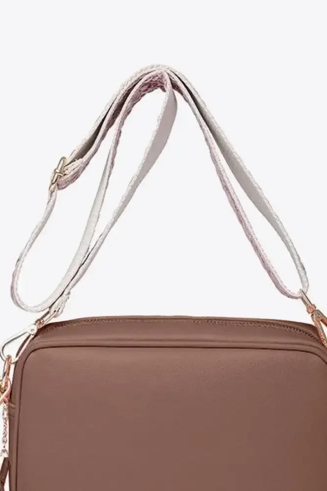 PU Leather Tassel Crossbody Bag