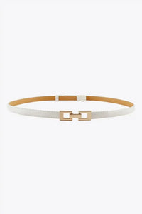 PU Skinny Belt - Update AvenueTrendsi100100149767452100100149767452PU Skinny BeltWhite