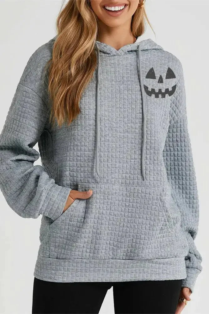 Pumpkin Face Graphic Drawstring Hoodie with Pocket - Update AvenueHalloweenTrendsi10010177497199210010177497199260882ee6d5344067b3c4385536c5122b - MaxCharcoal