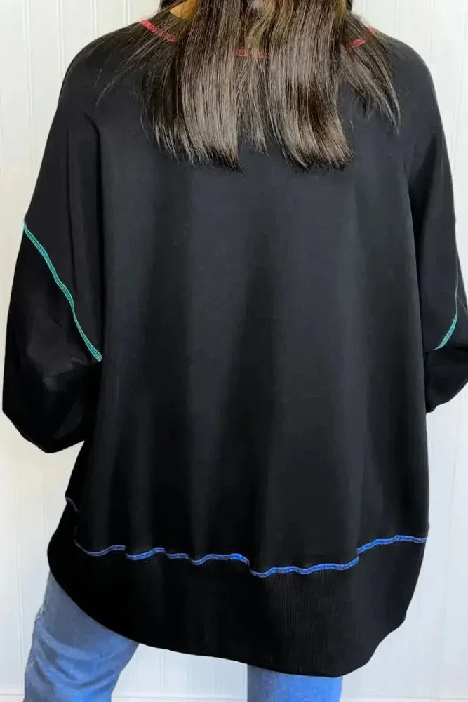 Pumpkin & Flower Graphic Long Sleeve Sweatshirt - Update AvenueHalloweenTrendsi100100691901304100100691901304440bd773 - 821d - 4f15 - bcdb - f645badcafe1 - MaxBlack