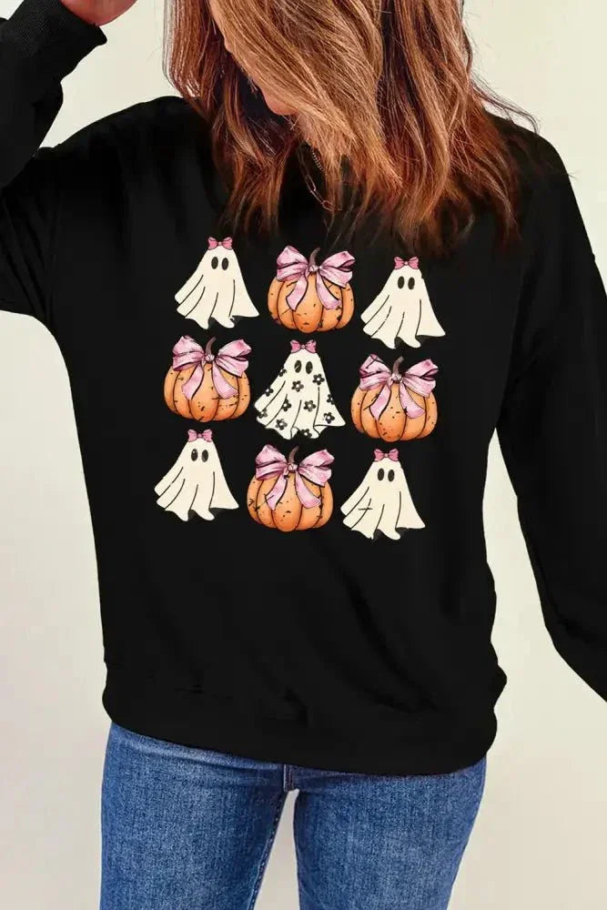 Pumpkin & Ghost Round Neck Long Sleeve Sweatshirt - Update AvenueHalloweenTrendsi100100747731430100100747731430c43b9186 - 6934 - 4232 - 8362 - 006f9d7a0815 - MaxBlack