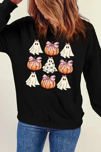 Pumpkin & Ghost Round Neck Long Sleeve Sweatshirt - Update AvenueHalloweenTrendsi100100747731430100100747731430c43b9186 - 6934 - 4232 - 8362 - 006f9d7a0815 - MaxBlack