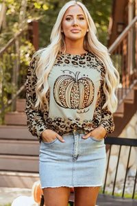 Pumpkin Graphic Leopard Round Neck Long Sleeve Sweatshirt - Update AvenueHalloweenTrendsi100100361931687100100361931687e34bdee0 - 8c0a - 4302 - a9ad - 966de90df9e4 - MaxLeopard