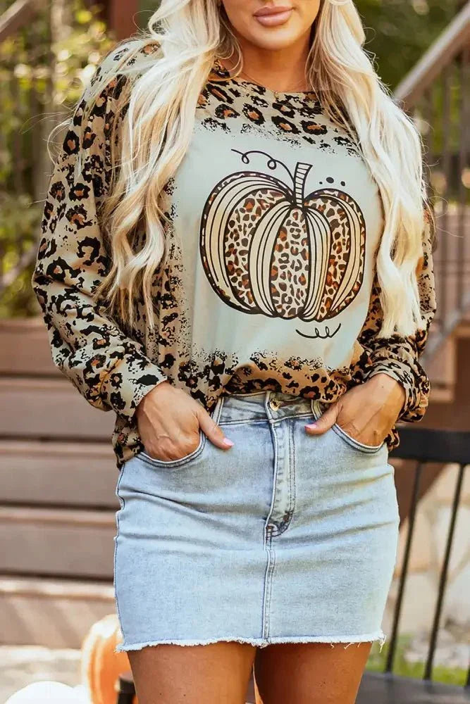 Pumpkin Graphic Leopard Round Neck Long Sleeve Sweatshirt - Update AvenueHalloweenTrendsi1001003619316871001003619316874ed61822 - ec2c - 4f62 - 8a4d - b2e8136e66eb - MaxLeopard