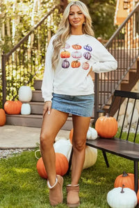 Pumpkin Graphic Long Sleeve Sweatshirt - Update AvenueHalloweenTrendsi100100060181165100100060181165239a0048 - 9077 - 4e20 - bb7b - 84e66fa9a2c8 - MaxWhite