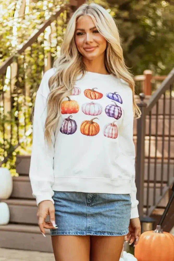 Pumpkin Graphic Long Sleeve Sweatshirt - Update AvenueHalloweenTrendsi100100060181165100100060181165fb75cf92 - 89c0 - 40e4 - bf2d - 18bff1495b52 - MaxWhite