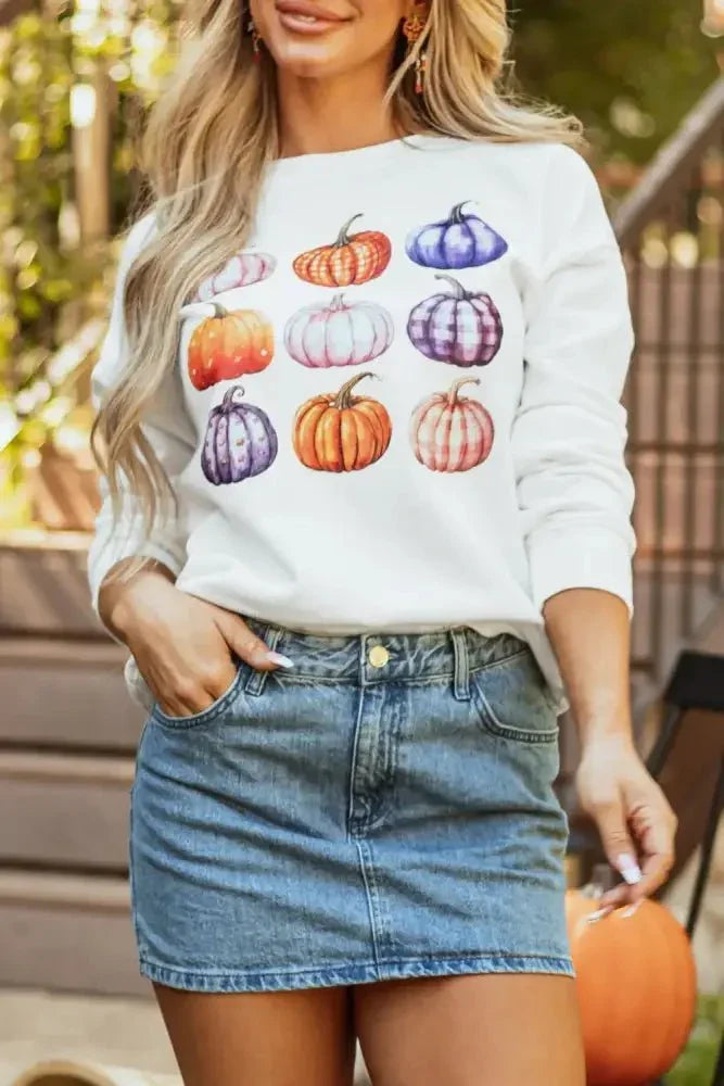 Pumpkin Graphic Long Sleeve Sweatshirt - Update AvenueHalloweenTrendsi100100060181165100100060181165be72e1ba - 8dea - 47ab - 9ca9 - 97993256d538 - MaxWhite