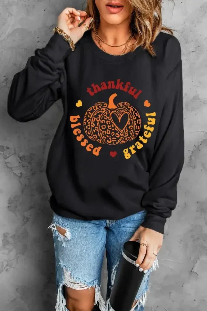 Pumpkin Graphic Long Sleeve Sweatshirt - Update AvenueHalloweenTrendsi10010011380149110010011380149100943196 - be74 - 4a81 - ae8a - 90cd9c4ca411 - MaxBlack
