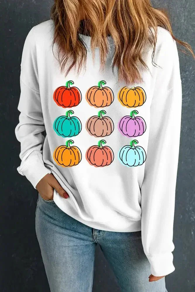 Pumpkin Graphic Long Sleeve Sweatshirt - Update AvenueHalloweenTrendsi1001002396412731001002396412735255575f - d6fe - 4a7c - 8f1c - 14647bf51dbe - MaxWhite