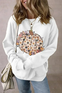 Pumpkin Graphic Long Sleeve Sweatshirt - Update AvenueHalloweenTrendsi100100425261065100100425261065fc172d67 - 9913 - 474f - b5d2 - 1f2bb953e737 - MaxWhite