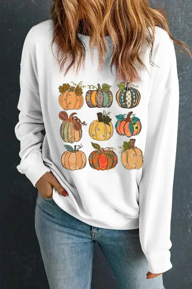 Pumpkin Graphic Long Sleeve Sweatshirt - Update AvenueHalloweenTrendsi100100549251788100100549251788959b72d6 - e4d2 - 4633 - a9d9 - b7822b8db430 - MaxWhite