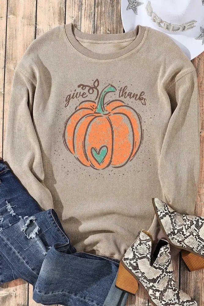 Pumpkin Graphic Round Neck Long Sleeve Sweatshirt - Update AvenueHalloweenTrendsi1001012083861921001012083861923824f9594dd0420893d4a962576964bc - MaxTan