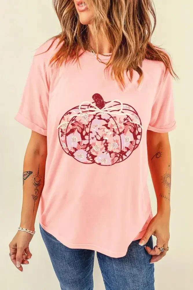 Pumpkin Graphic Round Neck Long Sleeve T-Shirt - Update AvenueHalloweenTrendsi1001009241310831001009241310832ea4b2e5 - 1790 - 45c0 - b34f - 0fdfc5928f48 - MaxBlush Pink