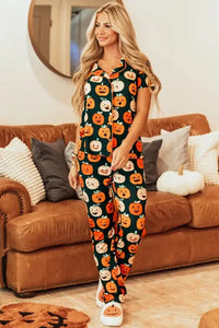 Pumpkin Printed Short Sleeve Top and Pants Lounge Set - Update AvenueHalloweenTrendsi1001001917411161001001917411167b7fa679 - a4a2 - 4151 - 87c6 - 8ba07b45fdce - MaxOrange