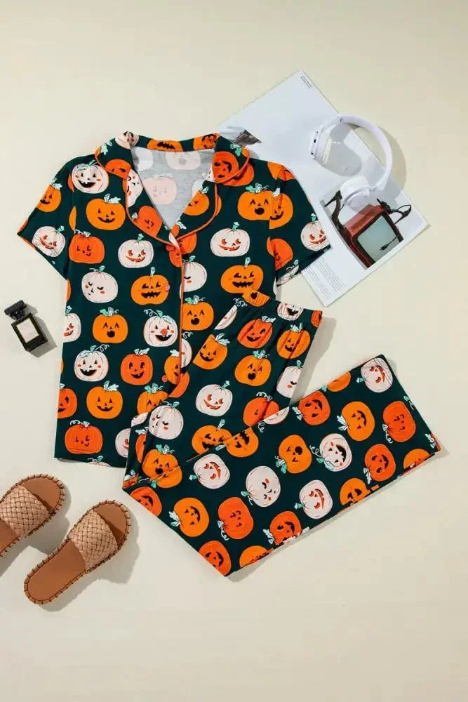 Pumpkin Printed Short Sleeve Top and Pants Lounge Set - Update AvenueHalloweenTrendsi100100191741116100100191741116982bf64f - 8017 - 400e - a772 - 4f5347b533de - MaxOrange