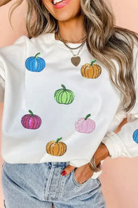 Pumpkin Round Neck Long Sleeve Sweatshirt - Update AvenueHalloweenTrendsi1001002034017891001002034017894008a454 - 5752 - 4aa9 - 8bcd - 8ee278c56f98 - Max - OriginWhite