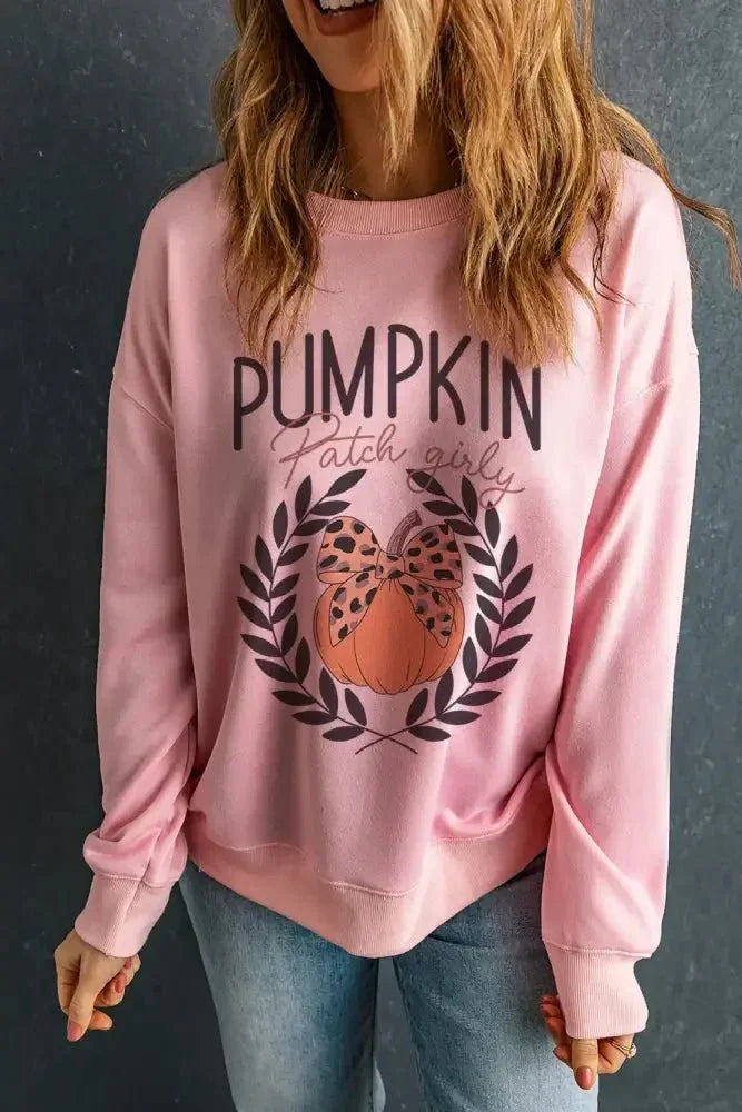 Pumpkin Round Neck Long Sleeve Sweatshirt - Update AvenueHalloweenTrendsi100100459501605100100459501605c503e809 - 4384 - 4810 - b00c - c2d2b74d67ff - MaxBlush Pink