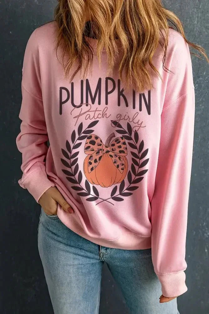 Pumpkin Round Neck Long Sleeve Sweatshirt - Update AvenueHalloweenTrendsi1001004595016051001004595016056c0d4ed6 - 1892 - 4dc8 - 822c - f3a892abaf22 - MaxBlush Pink