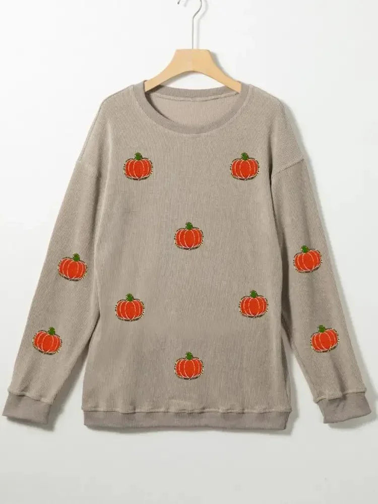 Pumpkin Round Neck Long Sleeve Sweatshirt - Update AvenueHalloweenTrendsi10010058810135010010058810135022144e38 - ac6c - 47db - 9599 - c34e3cb7d1bc - MaxDust Storm