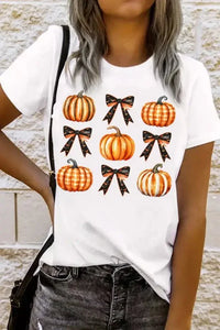 Pumpkin Round Neck Short Sleeve T-Shirt - Update AvenueHalloweenTrendsi1001001435614411001001435614418c3a9bf9 - 520e - 4556 - 9531 - f0ce5d2a9169 - MaxWhite