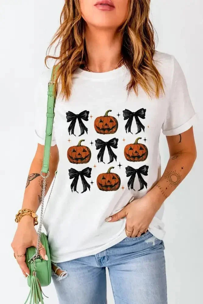 Pumpkin Round Neck Short Sleeve T-Shirt - Update AvenueHalloweenTrendsi100100148301211100100148301211a66dac11 - 12ba - 402c - b9ea - 5a9b5943e18f - MaxWhite