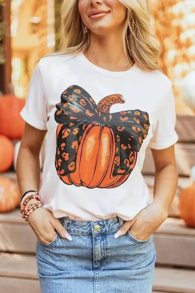 Pumpkin Round Neck Short Sleeve T-Shirt - Update AvenueHalloweenTrendsi100100416821148100100416821148c8d23d05 - 6e15 - 45ea - ae17 - 1a475ab0de19 - MaxWhite