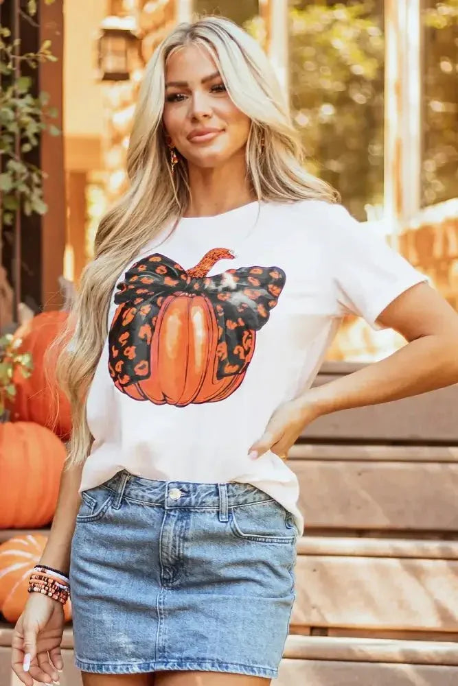 Pumpkin Round Neck Short Sleeve T-Shirt - Update AvenueHalloweenTrendsi100100416821148100100416821148ae81e6d7 - bc8e - 48b0 - 8a69 - bdd9caf859db - MaxWhite