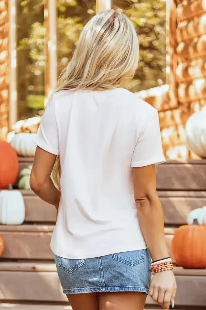 Pumpkin Round Neck Short Sleeve T-Shirt - Update AvenueHalloweenTrendsi100100416821148100100416821148c014c373 - 3c35 - 4c76 - 88e9 - 23c0a6caffe9 - MaxWhite
