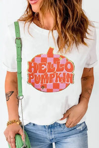 Pumpkin Round Neck Short Sleeve T-Shirt - Update AvenueHalloweenTrendsi1001009927113151001009927113156d541de9 - 7a19 - 47e0 - 8933 - 7725b94c555e - MaxWhite