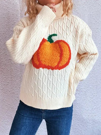 Pumpkin Turtleneck Long Sleeve Sweater - Update AvenueHalloweenTrendsi100100445651155100100445651155a7ab34f616054b3b8cf6a94eecf108d7 - Max - OriginWhite