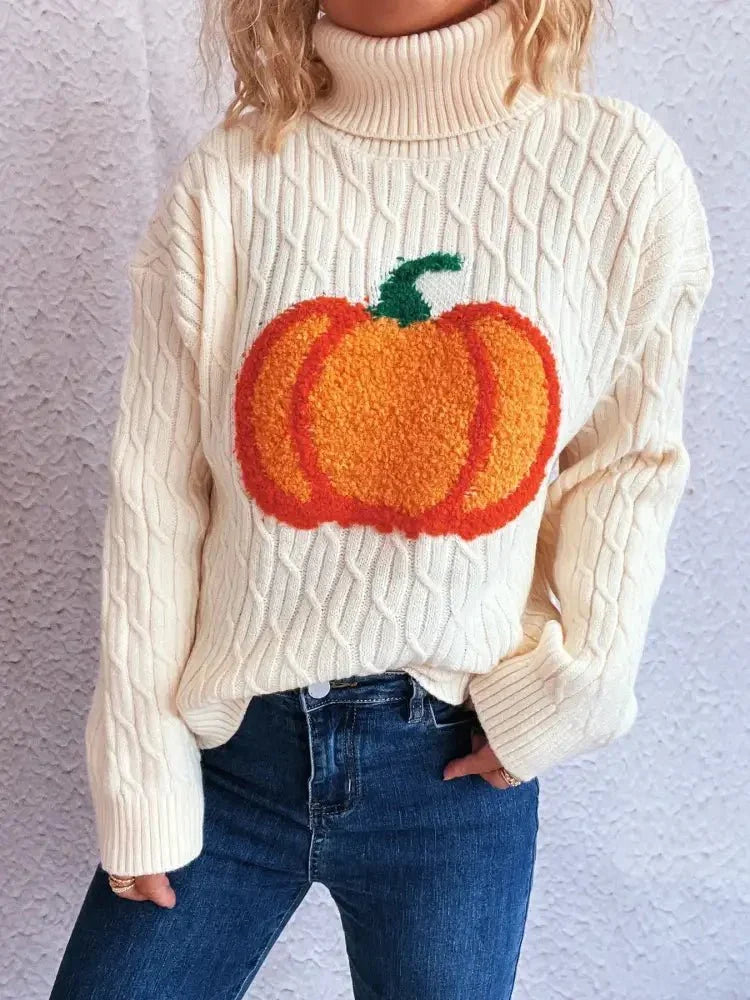 Pumpkin Turtleneck Long Sleeve Sweater - Update AvenueHalloweenTrendsi100100445651155100100445651155e56d3731bd7a4a2ea28f5ff68bc7b45f - Max - OriginWhite