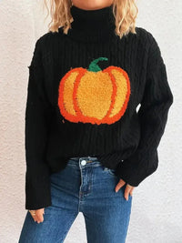 Pumpkin Turtleneck Long Sleeve Sweater - Update AvenueHalloweenTrendsi100100445652401100100445652401896adbcb0cda48c78da208f393cc7dc8 - Max - OriginBlack