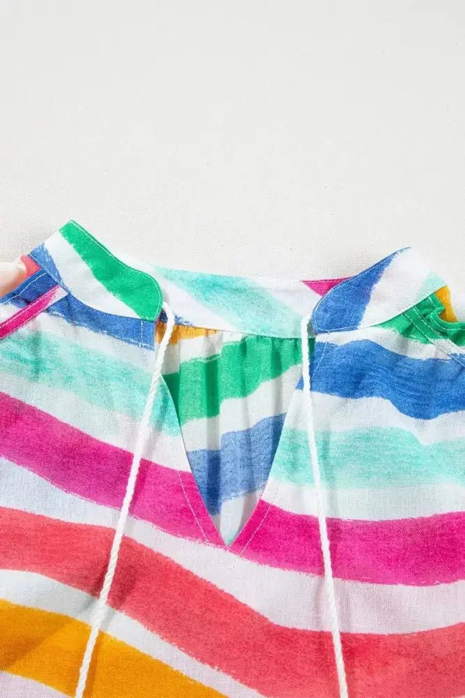 Rainbow Stripes Ruffled Hem Tank Top - Update AvenueTanks & CamisTrendsi1001005941016871001005941016871bbde63d - ffa9 - 46b3 - ab20 - 1db23db11576 - Max - OriginMulticolor