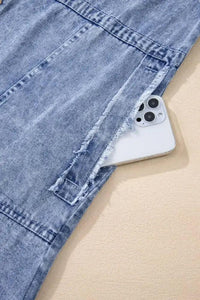 Raw Hem Button Down Long Sleeve Denim Dress - Update AvenueDenim Dresses & SkirtsTrendsi100100203571258100100203571258e404976c - 92b3 - 4350 - b6af - f22f0e036dc3 - MaxMedium