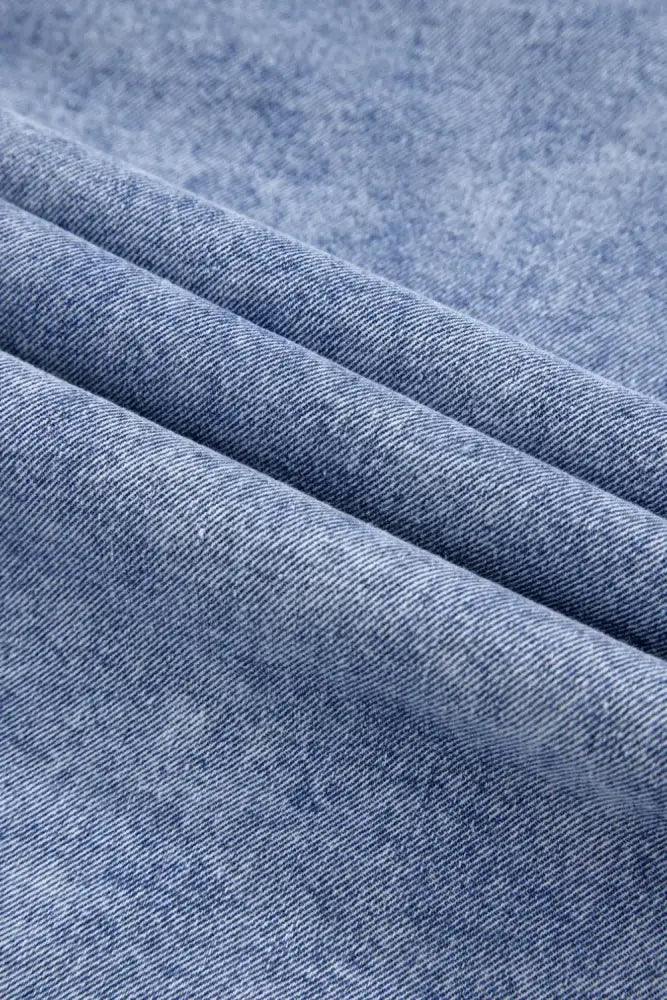 Raw Hem Button Down Long Sleeve Denim Dress - Update AvenueDenim Dresses & SkirtsTrendsi10010020357125810010020357125831791b9f - 06e8 - 40af - 9f33 - 3ae40e9ef268 - MaxMedium