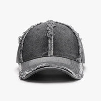 Raw Hem Cotton Baseball Cap