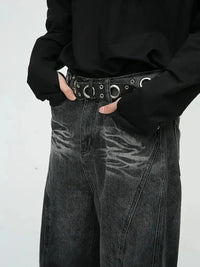Raw Hem Jeans with Pockets - Update AvenueTrendsi100400222904119100400222904119Raw Hem Jeans with PocketsDark