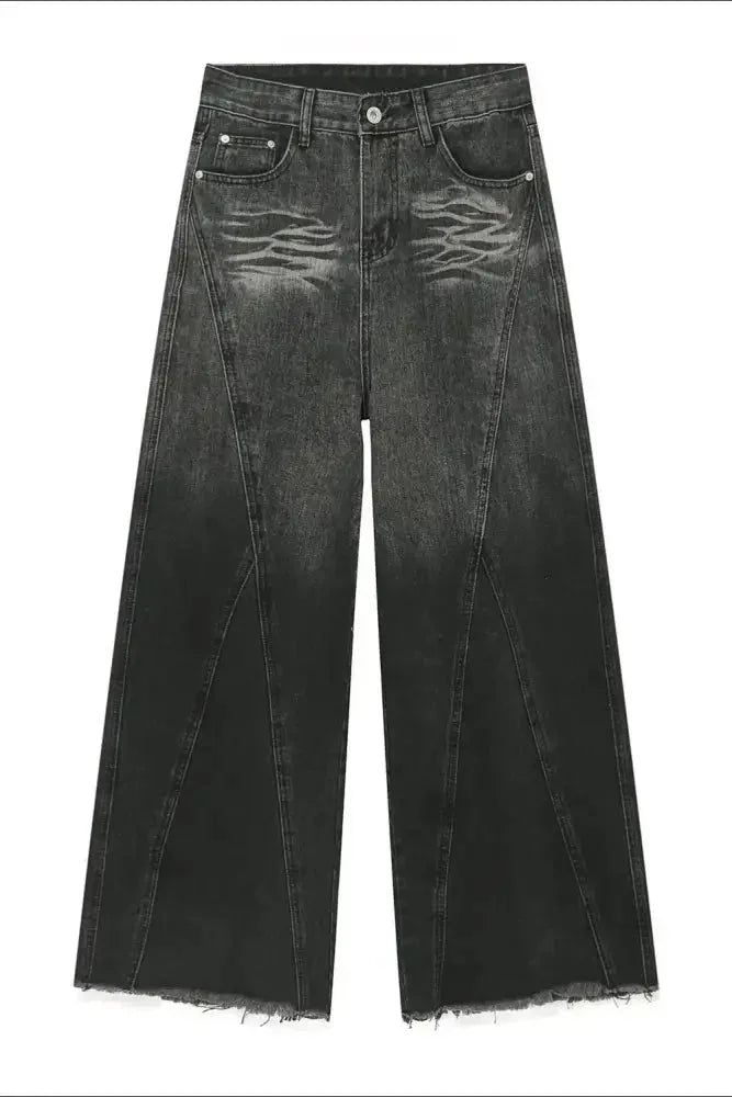 Raw Hem Jeans with Pockets - Update AvenueTrendsi100400222904119100400222904119Raw Hem Jeans with PocketsDark