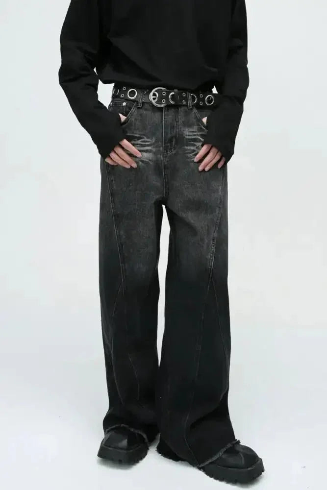Raw Hem Jeans with Pockets - Update AvenueTrendsi100400222904119100400222904119Raw Hem Jeans with PocketsDark