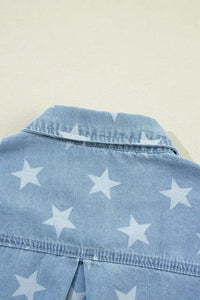 Raw Hem Star Collared Neck Denim Top - Update AvenueHonor the Stars and StripesTrendsi1001004530125121001004530125125c7dba69de1849399a6b8abbe3310995 - MaxMedium