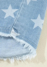 Raw Hem Star Collared Neck Denim Top - Update AvenueHonor the Stars and StripesTrendsi100100453012512100100453012512b436028d - 00ac - 498e - ba76 - f10f074010e9 - MaxMedium