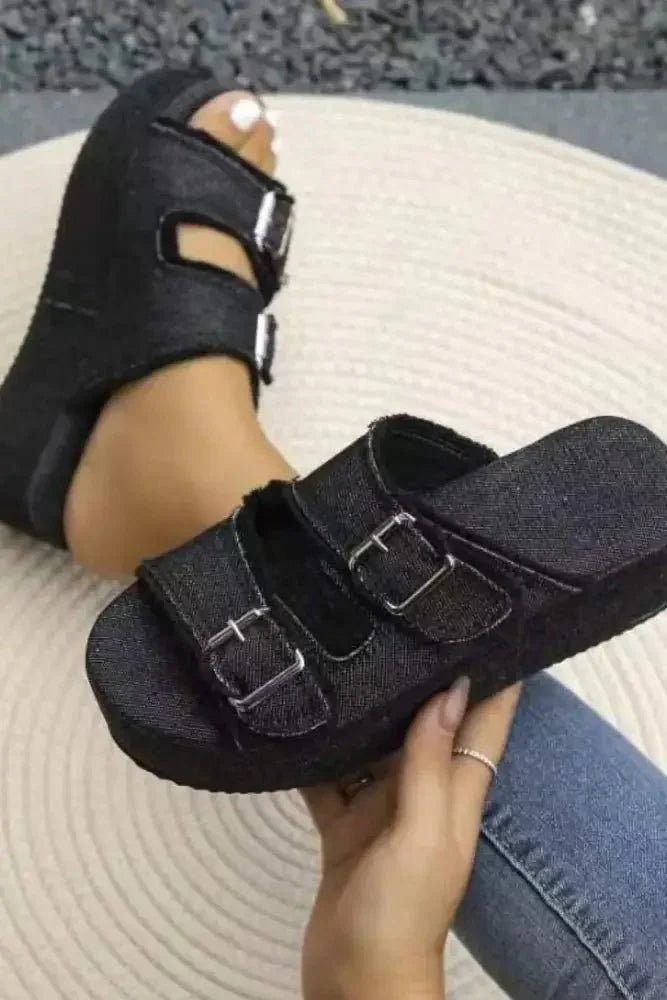 Raw Hem Wedge Buckle Sandals - Update AvenueFestival VibesTrendsi100600007801003100600007801003318421bf - a64c - 4693 - 919e - 13126549eb80 - MaxMoss