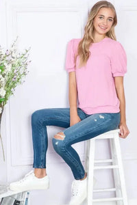 Reborn J Ribbed Round Neck Short Sleeve Top - Update AvenueTrendsi1001011026209431001011026209432b13854c - f881 - 42d6 - b5d3 - 1f1e2ff1f88a - MaxPINK