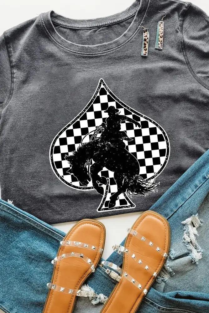 Redeo Check Spades Western Graphic T Shirt - Update AvenueT-ShirtsTrendsi1001001148077571001001148077571e55e17e - 6bf2 - 4152 - 8266 - 5defad949a44 - Max - OriginDark Gray