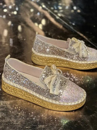 Rhinestone Bow Round Toe Slip - Ons - Update AvenueTrendsi100600541616011100600541616011Rhinestone Bow Round Toe Slip - OnsGold